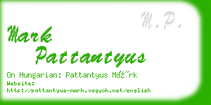 mark pattantyus business card